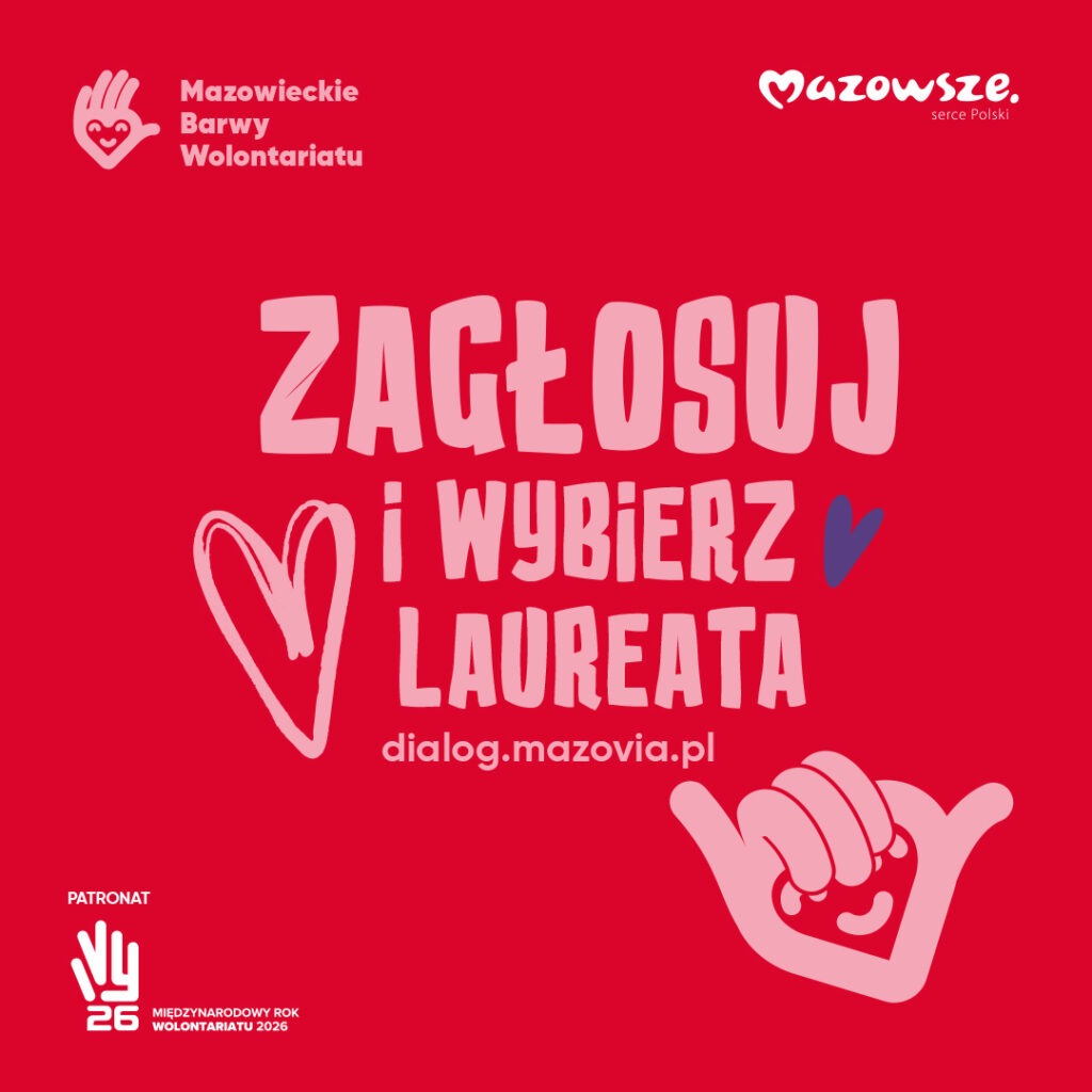 Zaproszenie do głosowania w Mazowieckich Barwach wolontariatu