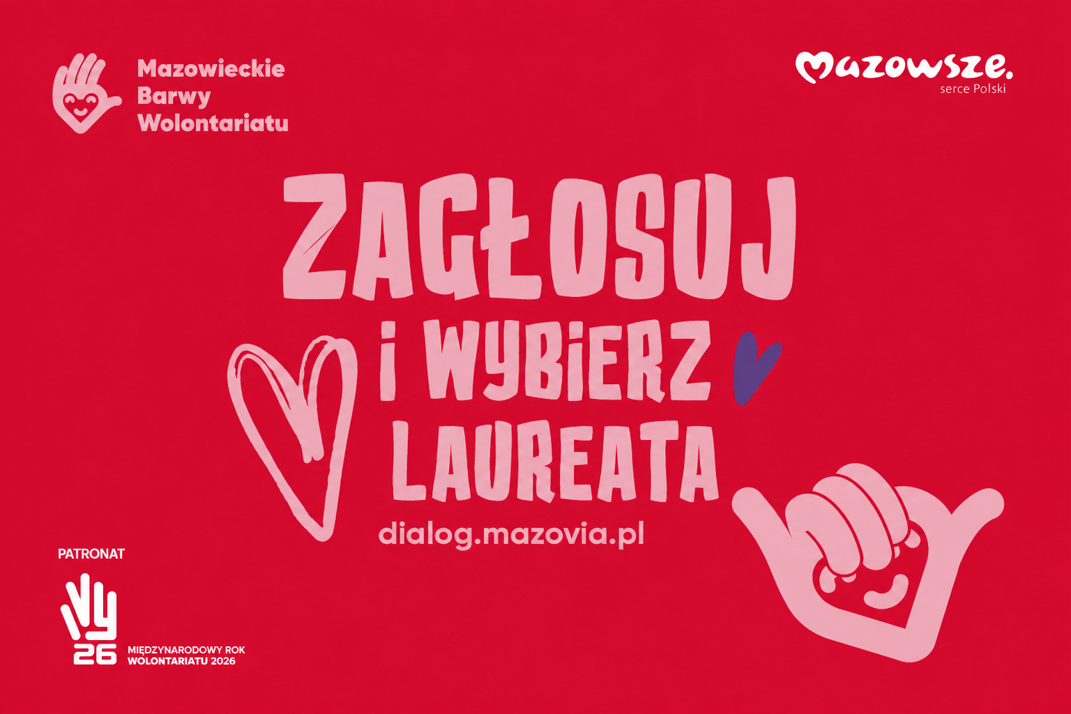 Zagłosuj w konkursie „Mazowieckie Barwy Wolontariatu”!